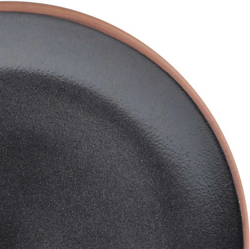 Gibson Elite طقم أدوات المائدة غيبسون إليت كونتمبو كلاسيك مزدوجة الأطباق لخدمة 4 أشخاص 16 قطعة باللون الأسود - Image 4