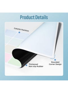 Loukin Erasable Dry Erase Desk Mat, Mouse Pad, Writing White Board, Non-Slip Desktop Protector For Office, Home, School (Includes 2 Wet Erase Markers & Cleaning Cloth) 32"X14"  - Image 5