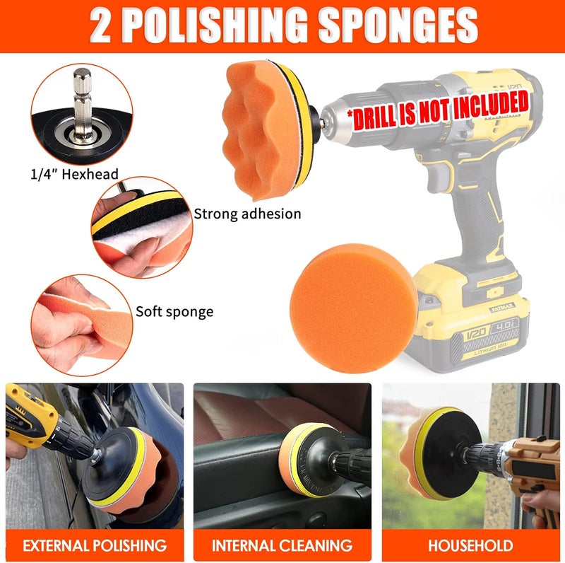 Viewsun 21PCS Car Cleaning Kit with High Power Handheld Vacuum and Detailing Brushes - Image 5