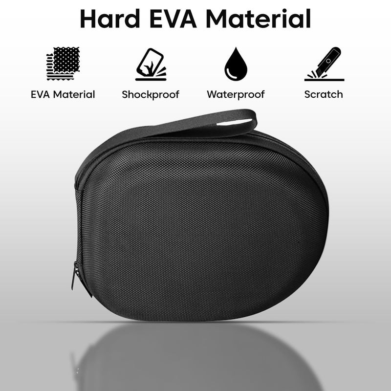 Vertus ® Headphone Hard Protective Storage Case for Boat New Launch Rockerz 650 Pro Bluetooth Wireless Over-Ear Headphones (Black) (Headphone Not Included) - Image 2