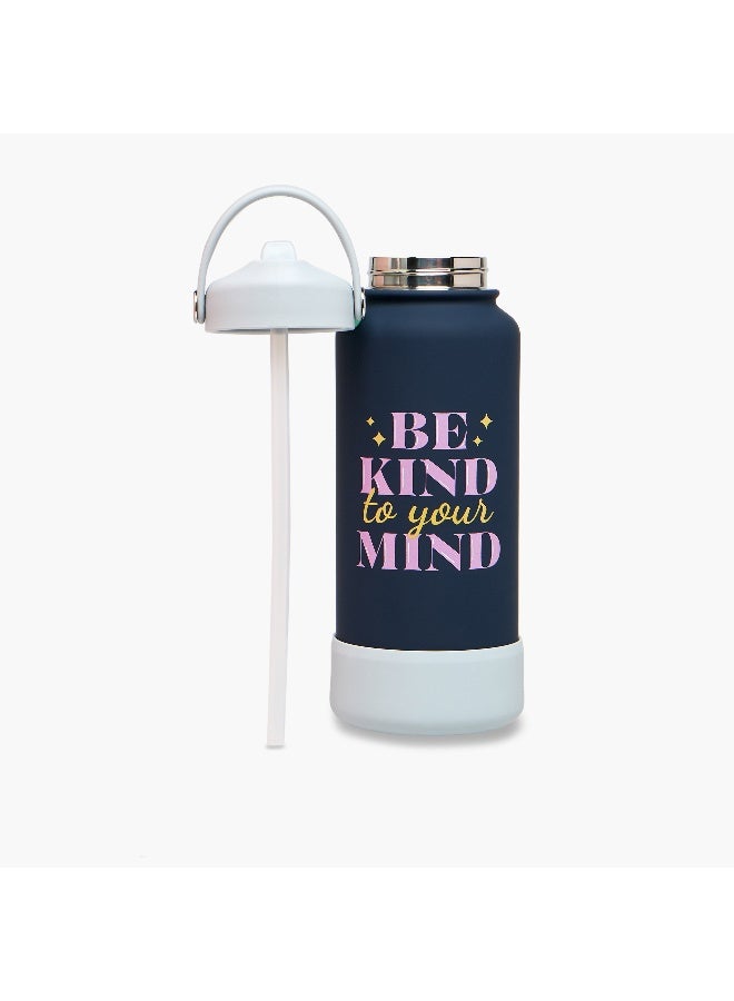 LIFESTYLE Slogan Print Stainless Steel Water Bottle for Everyone - Image 2
