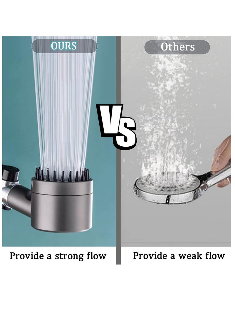 Handheld Shower Head For Bathroom, High-Pressure Water Flow,One-button Adjustment Hand Shower for Bathroom - Image 2