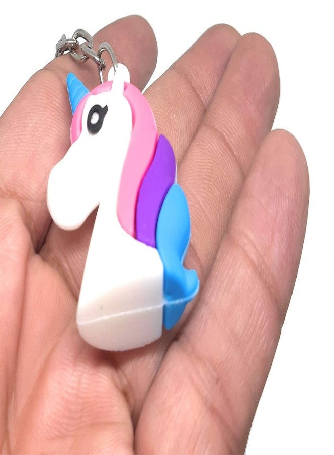 Aura Unicorn Gifts for Girls Women Silicone Multicolor Key Chain - Image 3