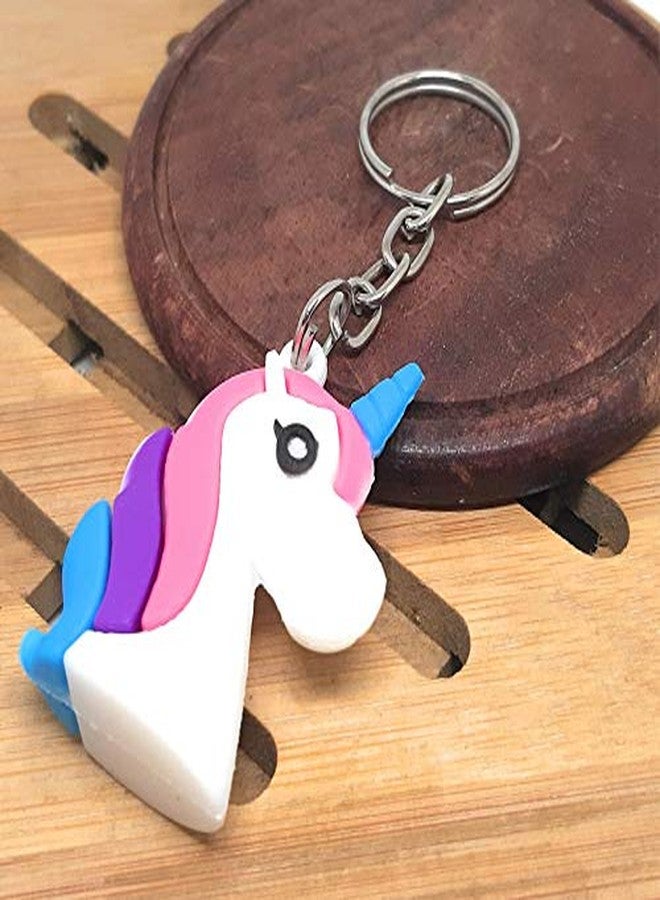 Aura Unicorn Gifts for Girls Women Silicone Multicolor Key Chain - Image 4