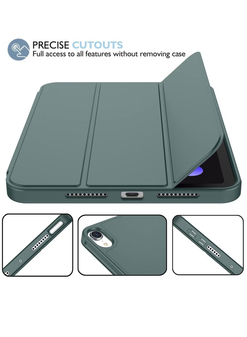 DUSALA New iPad Mini 6 Case 8.3 Inch (2021, 6th Gen) with Pencil Holder - Trifold Stand Smart Case, Soft TPU Back, Auto Wake/Sleep Function - Image 2