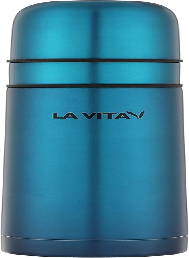 La Vita - thermos stainless steel 0.75 liter turquoise 2 cups