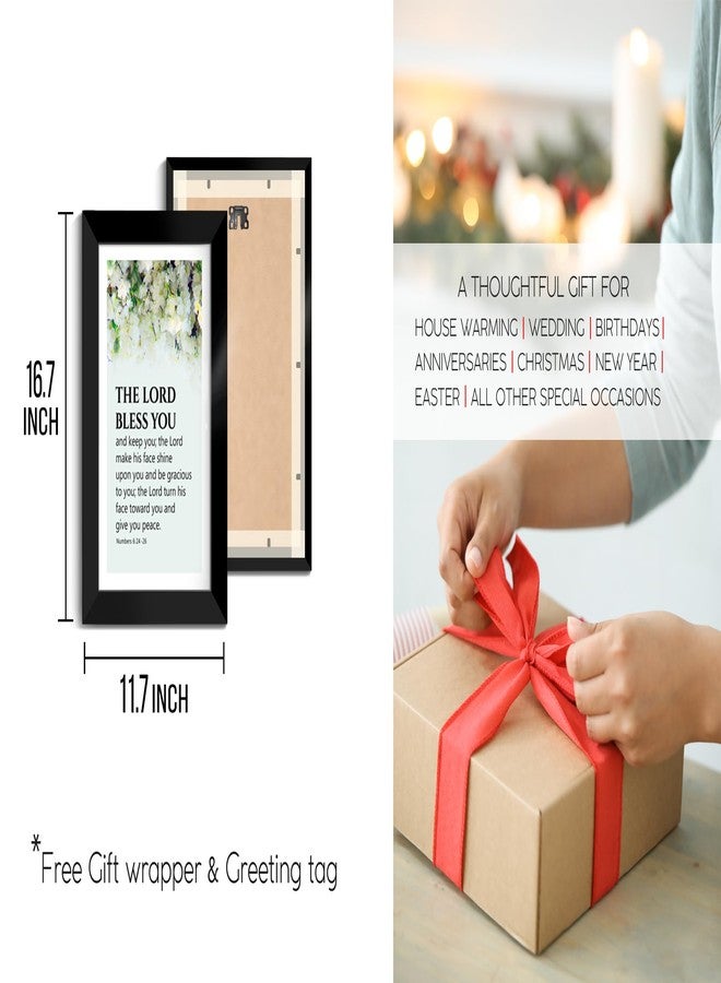 Elben Creatives: The Lord bless you and keep you: the Lord make his face shine upon you and be gracious. Numbers 6: 24-26. Bible Verse Photo Frame, Home Décor - Image 3