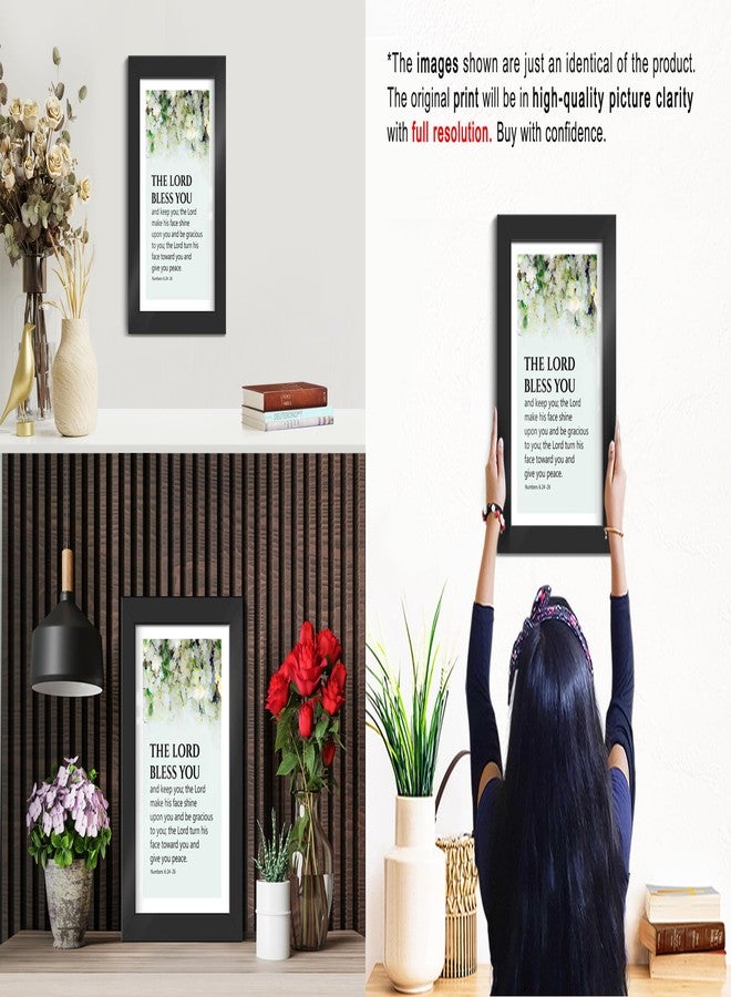 Elben Creatives: The Lord bless you and keep you: the Lord make his face shine upon you and be gracious. Numbers 6: 24-26. Bible Verse Photo Frame, Home Décor - Image 2