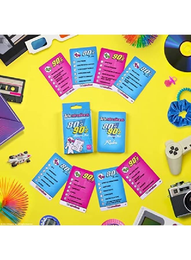 USAopoly Telestrations 80S/90S Expansion Pack ; Featuring 600 Totally Awesome Words Phrases And References ; Great New Addition To Telestrations Party Game - Image 4