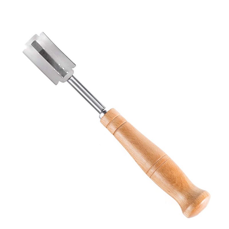 YMHB Premium Hand Crafted Bread Lame Included 5 Blades and Leather Protective Cover - Best Dough Scoring Tool - Image 3