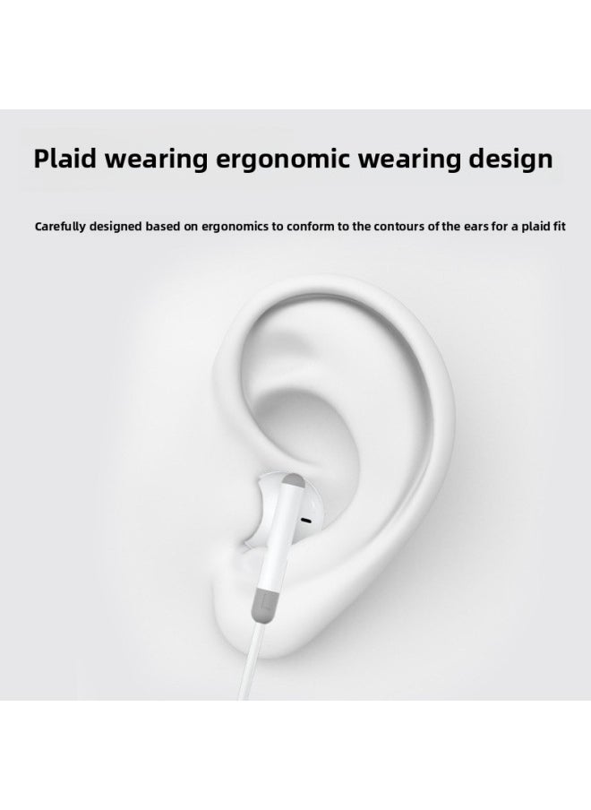 Yong Teng Wired Headset For Apple Ipad Tablet Android For Huawei Mobile Phone Wire Control Direct Plug Type-c Headset-Color:P61 White Lighting
