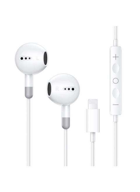 Yong Teng Wired Headset For Apple Ipad Tablet Android For Huawei Mobile Phone Wire Control Direct Plug Type-c Headset-Color:P61 White Lighting