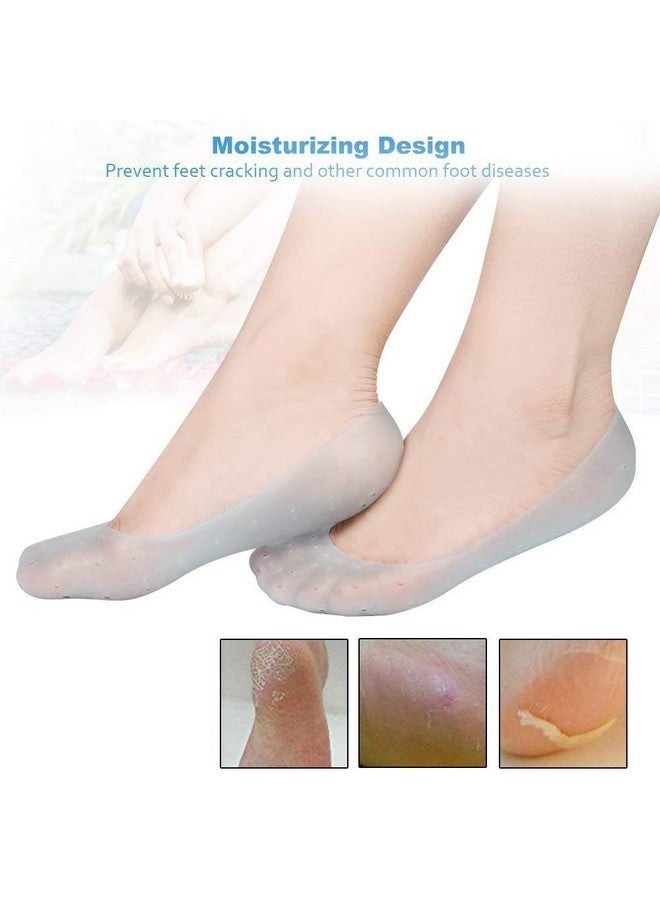 Ngel Anti Crack Full Length Silicone Protector Moisturizing Socks for Foot-Care and Heel Cracks - Image 4