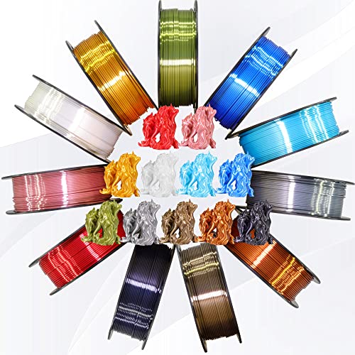 OEM MIKA3D 1.75mm Silk Metalic Shiny Red Copper PLA 3D Printer Filament, Widely Support for Most 3D Printing Printer, 2.2lbs 1KG 1.75mm Silk PLA 3D Printing Material - Image 5