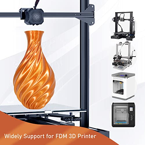 OEM MIKA3D 1.75mm Silk Metalic Shiny Red Copper PLA 3D Printer Filament, Widely Support for Most 3D Printing Printer, 2.2lbs 1KG 1.75mm Silk PLA 3D Printing Material - Image 2