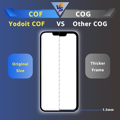 Yodoit for iPhone 11 Screen Replacement Kit Full HD COF LCD Display 3D Touch Digitizer Frame Full Assembly with Repair Tool for Model A2111, A2223, A2221 Black 6.1inch - Image 2