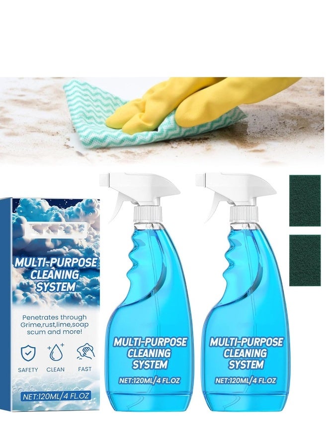 2pcs Kitchen Splash Spray Foam Cleaner All Purpose Multi Cleaning System Oven For Sparkling Clean Surfaces In Your Kitchen  - Image 1