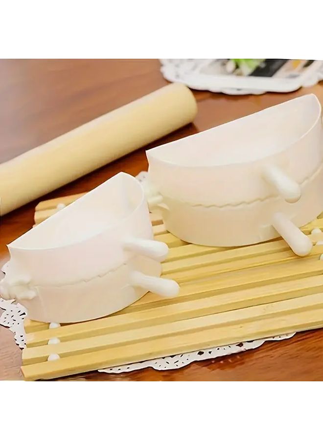 Manual Dumpling Mold Set Heavy Duty Portable Dough Press Multi Shape For Homemade Wontons Potstickers Asian Cuisine Pie Crusts Easy Clean Plastic Medium Dumpling Mold - Image 5