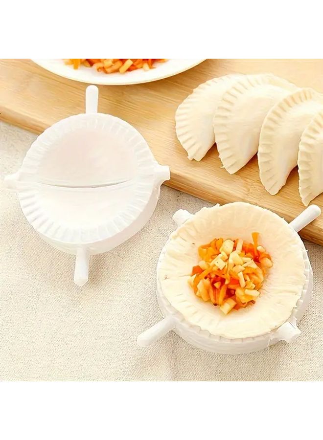 Manual Dumpling Mold Set Heavy Duty Portable Dough Press Multi Shape For Homemade Wontons Potstickers Asian Cuisine Pie Crusts Easy Clean Plastic Medium Dumpling Mold - Image 2