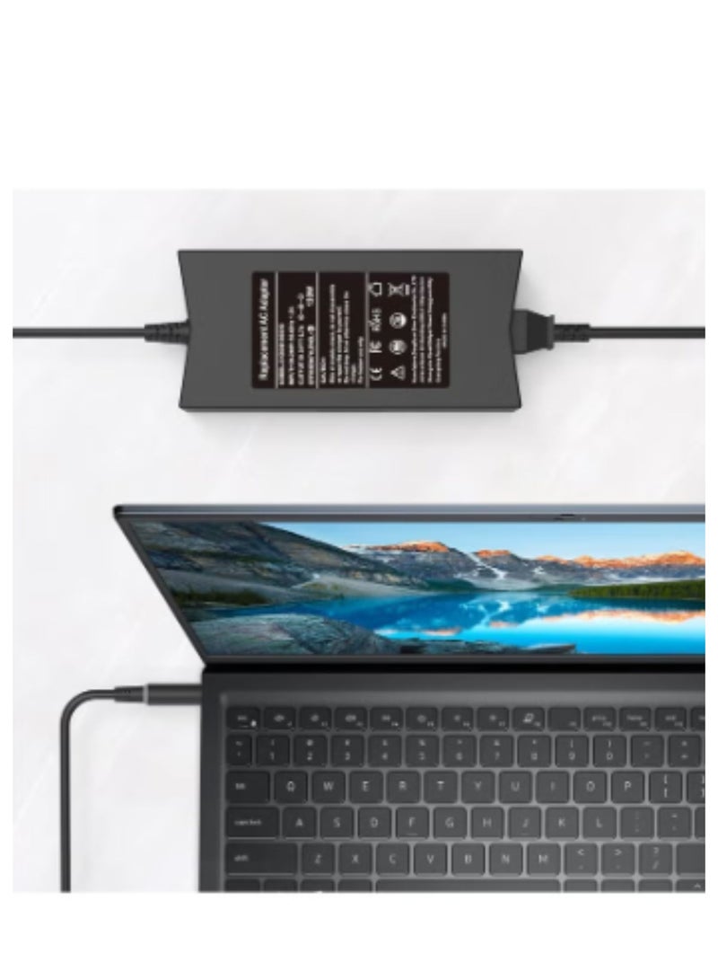 Terabyte 130W 19.5V 6.7A 7.4mm Tip AC Adapter Laptop Charger for Dell Inspiron 15 7559 N7110 N5110 Precision M20 M60 M70 M90 M2400,Dell XPS 15 L502X 17 L702X,PA-4E DA130PE1-00 JU012 CM161 Power Supply Cord - Image 2