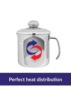6 October Alu, Milk Pot ( High) With Stainless Handle Size 14Cm  - Image 5