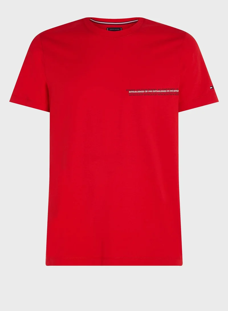 TOMMY HILFIGER Logo Crew Neck T-Shirt