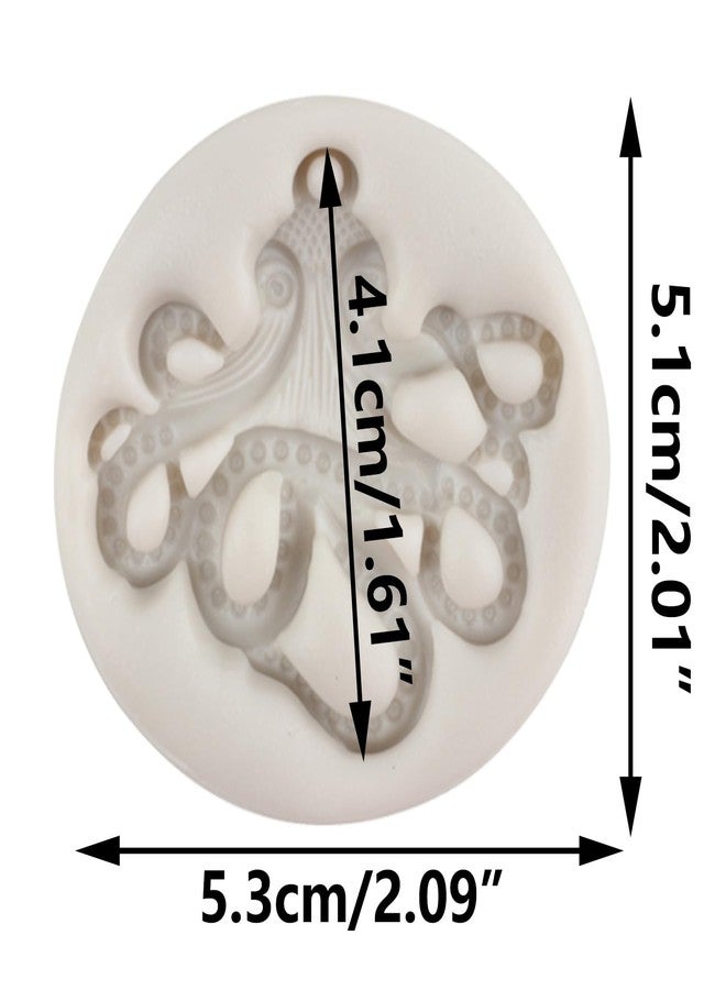 MINFEIDMS Octopus Silicone Mold Squid Fondant Molds For Cake Decorating Cupcake Topper Candy Chocolate Gum Paste Polymer Clay - Image 2