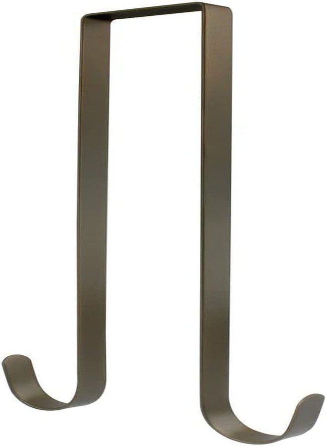 Manesi 12 Inch Christmas Wreath Hanger Hooks Over Door Metal Hooks Practical Clothes Towel Hanger Hooks for Christmas Front Door Decorations -Premium Sturdy Metal (Bronze) - Image 1