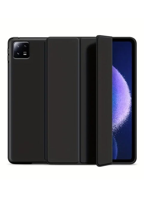 Xiaomi Mi Pad 7 Case, Smart Flip TPU Case for Xiaomi Mi Pad 7 and Mi Pad 7 Pro Black