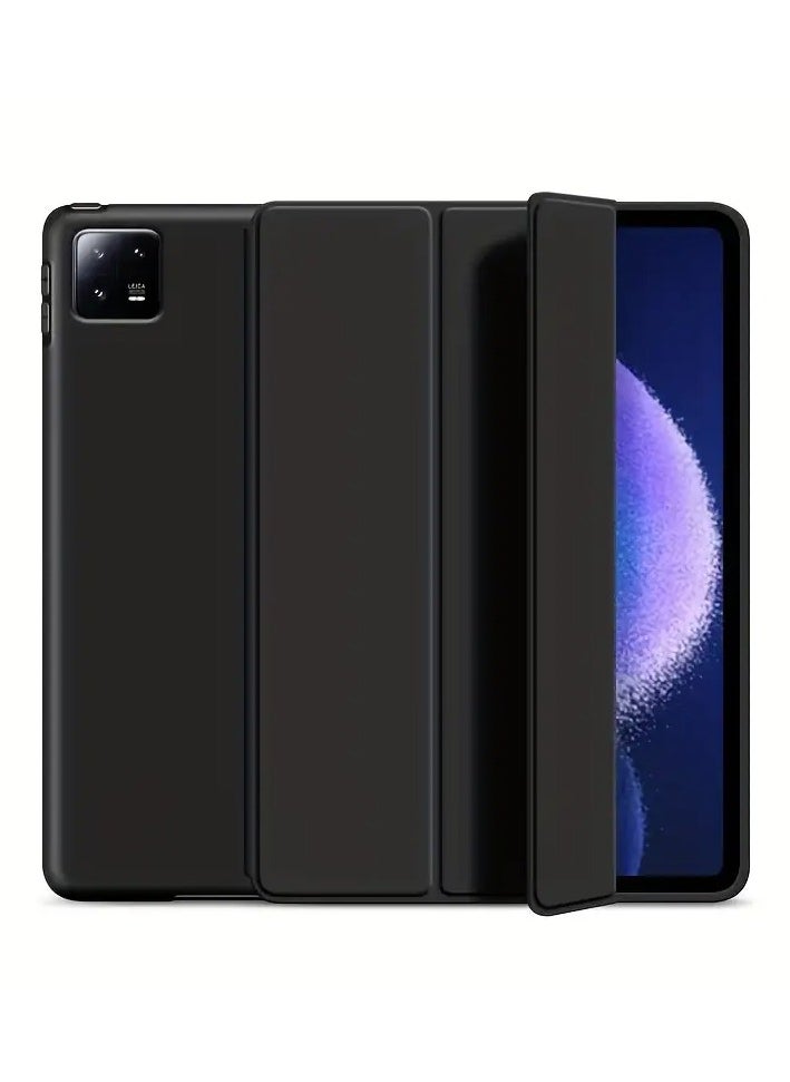 Xiaomi Mi Pad 7 Case, Smart Flip TPU Case for Xiaomi Mi Pad 7 and Mi Pad 7 Pro Black