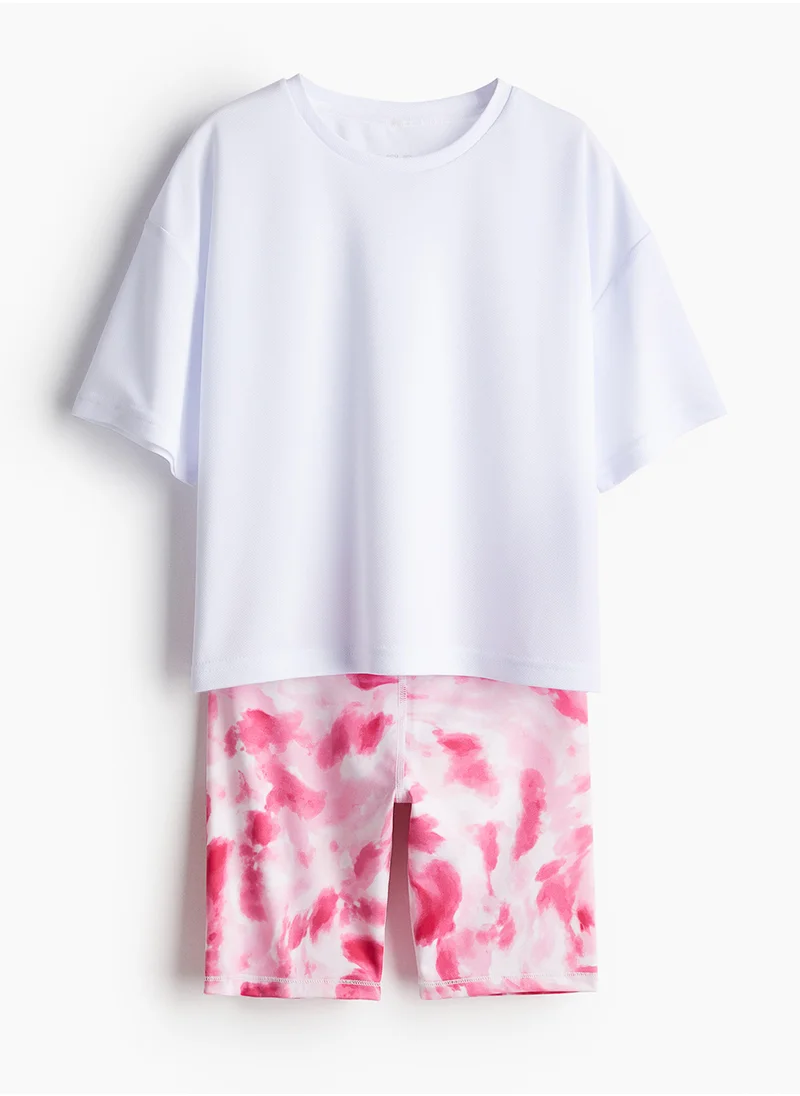 اتش اند ام Drymove™ Floral Print Shorts & T-Shirt Set