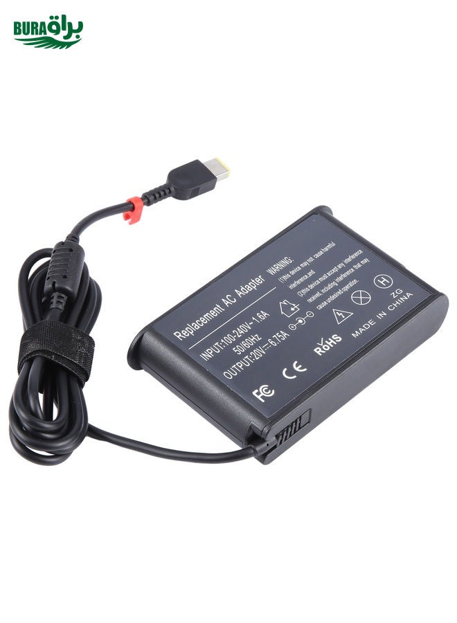 BURAQ 135W 20V 6.75A Laptop Notebook Power Adapter For Lenovo Big Square USB, Plug:EU Plug - Image 3
