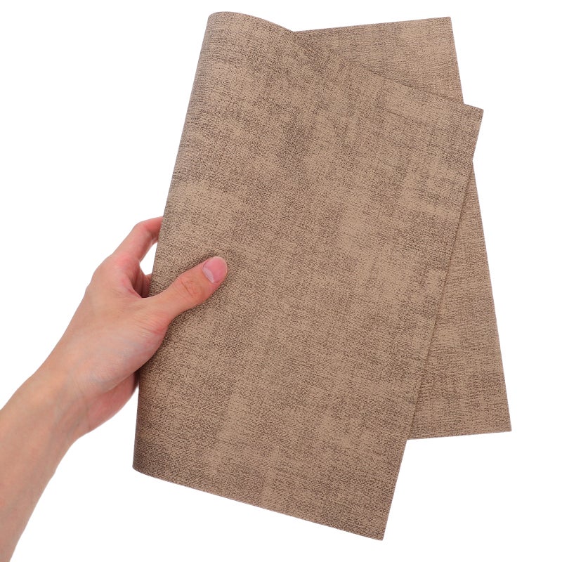 🏠 أدوات ترتيب المائدة حصيرة طاولة من الجلد الصناعي لون بني فاتح ٤٢ ٧ ٣ سم للمطاعم والفنادق والمنازل الغربية - Image 2