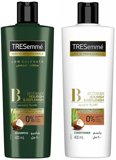 Tresemmé Shampoo Botanix  With Coconut Milk & Aloevera 400 Ml + Tresemmé Conditioner 400 Ml