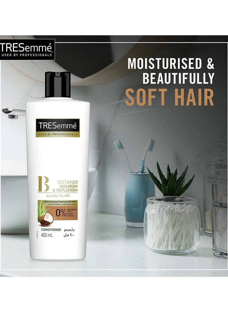 TRESemmé - Tresemmé Shampoo Botanix  With Coconut Milk & Aloevera 400 Ml + Tresemmé Conditioner 400 Ml - Image 1