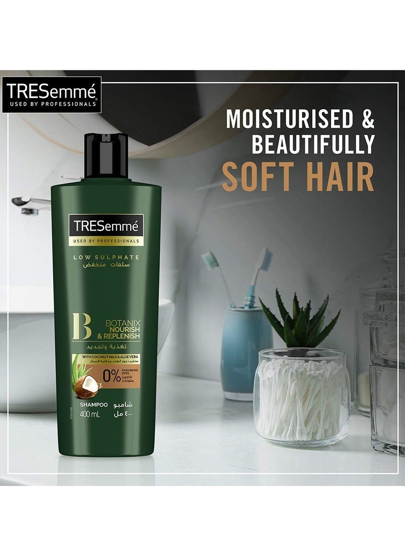 TRESemmé - Tresemmé Shampoo Botanix  With Coconut Milk & Aloevera 400 Ml + Tresemmé Conditioner 400 Ml - Image 1