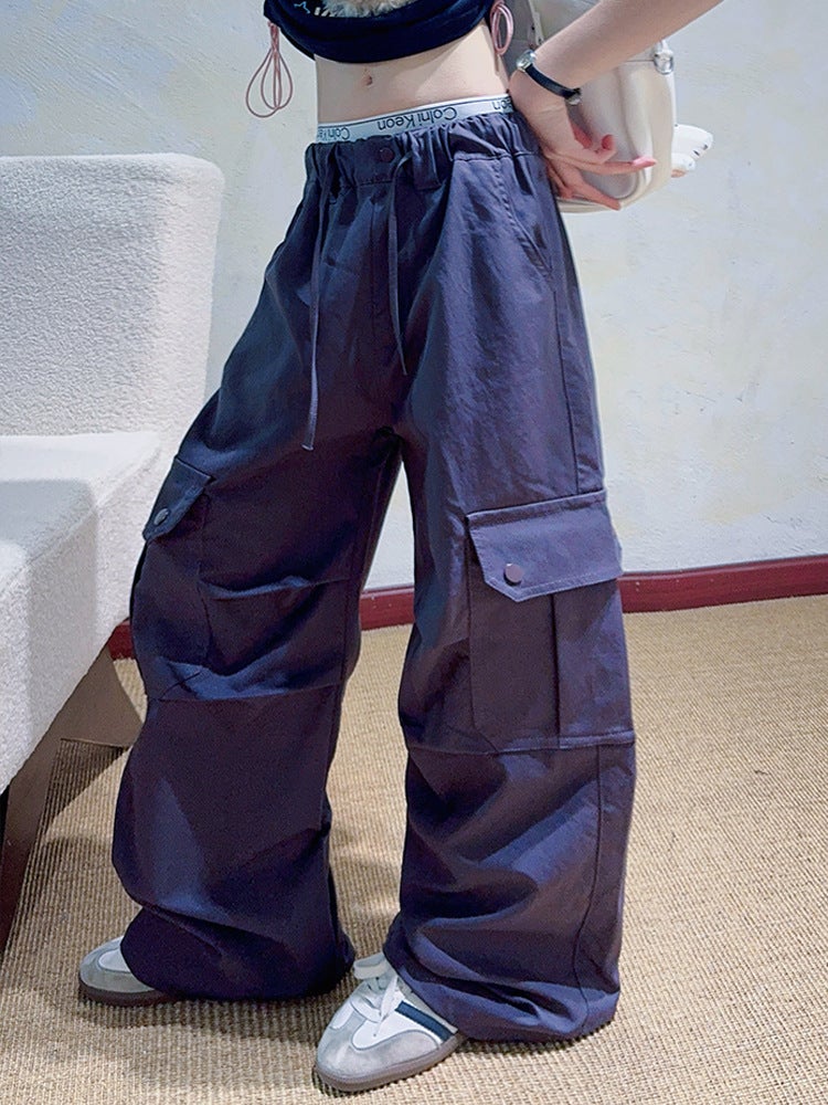 Girls' Cover Pants Spring Children'S Jazz Street Dance Pants Girls' Wide Leg Pants For - Image 5