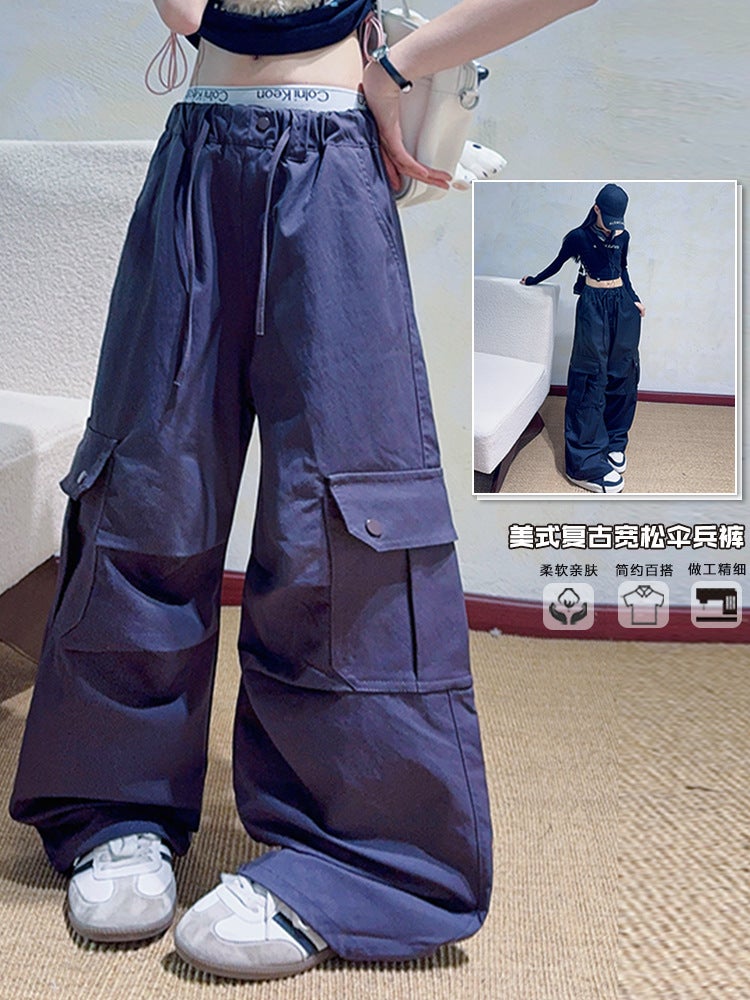 Girls' Cover Pants Spring Children'S Jazz Street Dance Pants Girls' Wide Leg Pants For - Image 2