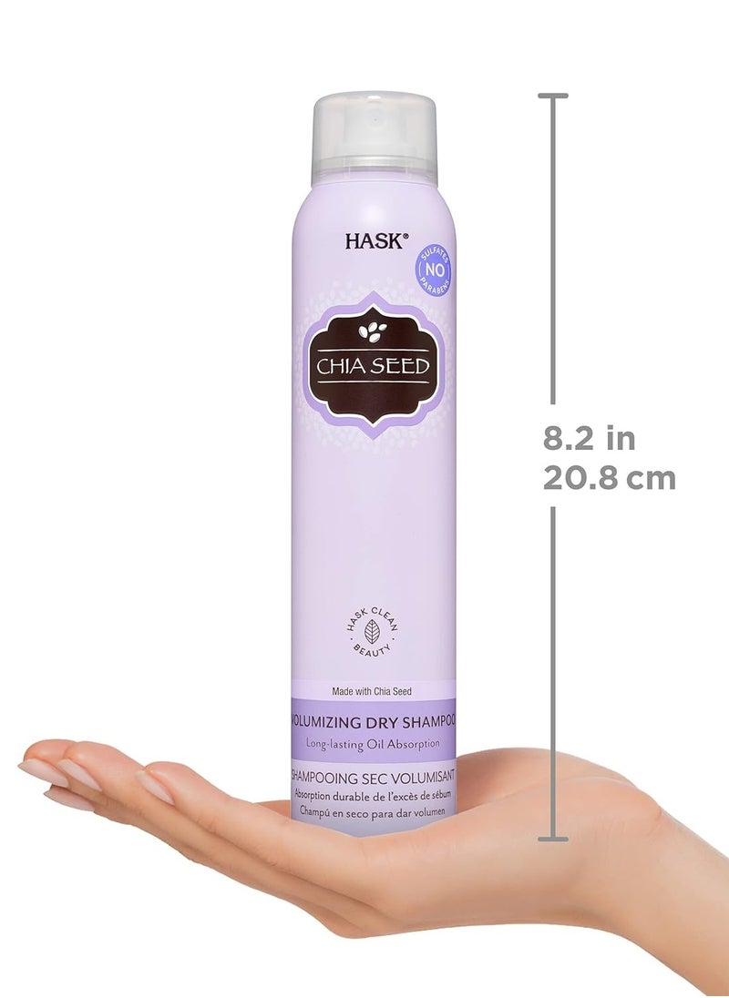 HASK HASK Chia Seed Volumizing Dry Shampoo Kits for all hair types, aluminum free, no sulfates, parabens, phthalates, gluten or artificial colors 4.3oz  - Image 3