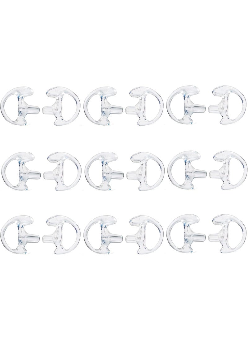 HYS HYS 9 Pairs Small Flexible Ear Insert Earmold Replacement Acoustic Tube Ear Piece/Ear Tips for Coil Tube Surveillance Earpiece Law Enforcement 