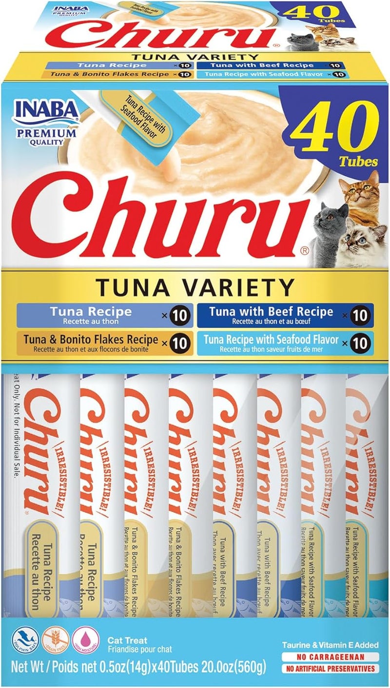 INABA churu treats for cats tuna variety 40 * 14g - Image 1