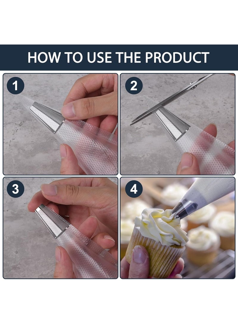 Cookie Decorating Piping Bags Disposable 30 Cm Clear 100 Pcs - Image 4