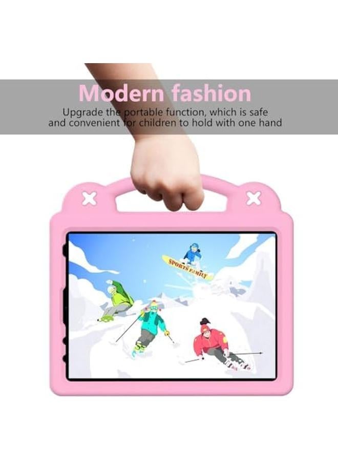 erorex Kids Case For iPad Air 5 4 (10.9 Inch 2022 2020) Ipad Pro 11 2021 And 2020 And 2018 Eva Silicone Shockproof Handle Kids Friendly Cover With Foldable Stand And Detachable Cartoon Doll Pink - Image 3