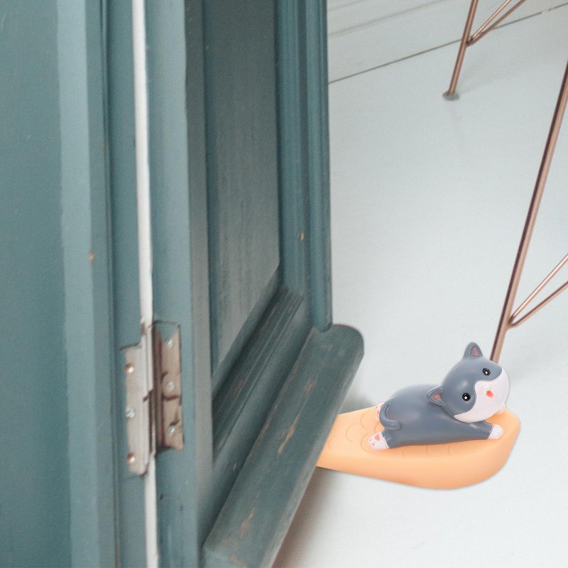Cute Cat Door Stopper Anti Collision Safety Wedge Non Slip Home Decor - Image 4