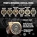 Haxtec Spinner Dice 7in1 Premium Metal DND Dice Set DD Monster Cube Ideal Collectors Gift for Dungeon Masters Valentines Day Gamer Gifts Bronze - Image 4