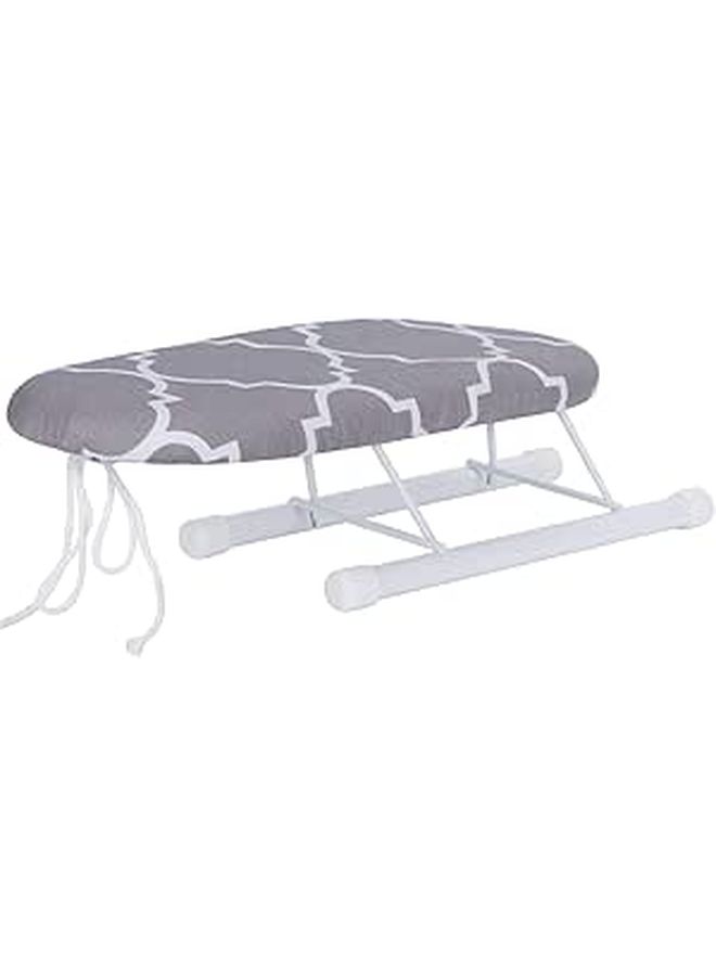 Foldable Mini Ironing Board For Sleeves Cuffs Collars Portable Travel And Home Use Classic Grid - Image 1
