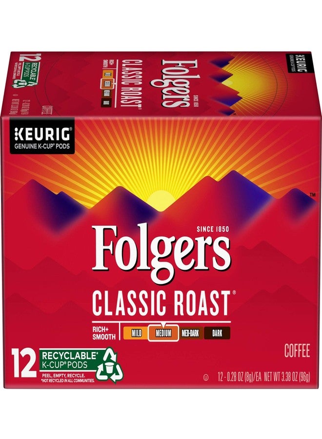 Folgers Classic Roast Medium Roast Coffee, 12 Keurig K-Cup Pods - Image 3