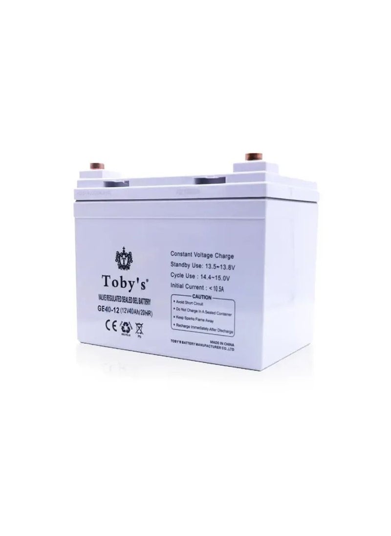 Toby's Toby's 40A Rechargeable Battery with Inverter 500Watts, 40A Battery for camping 40000mah Power Capacity  - Image 3