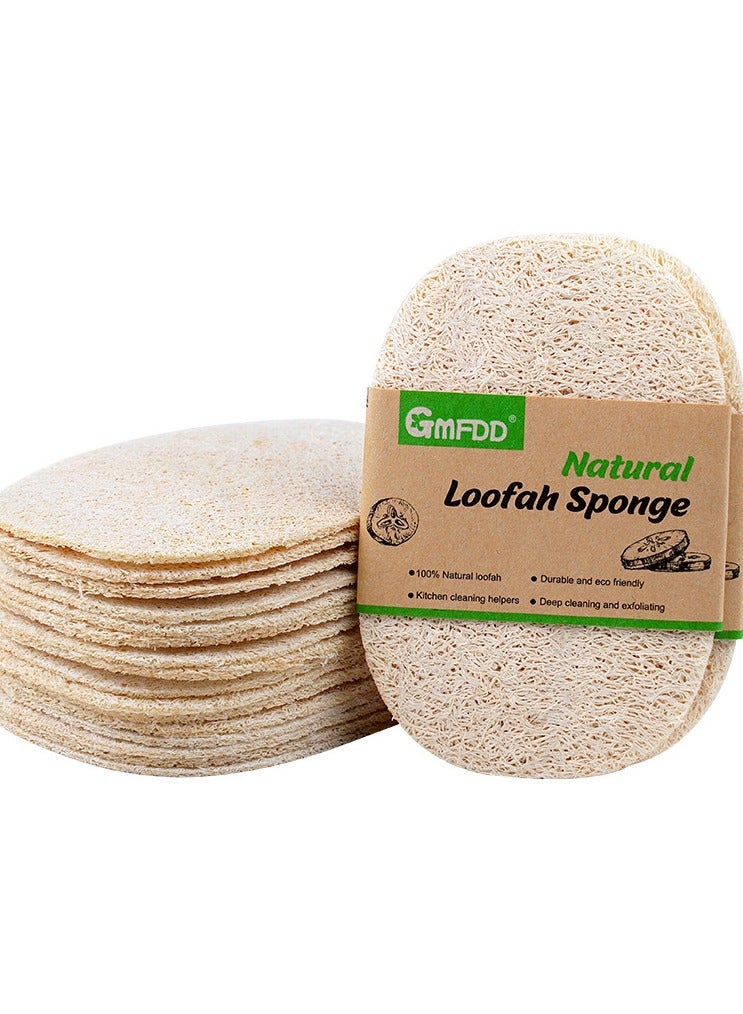 Journey Mate Natural Organic Loofah for Dish Cleaning or body scrub, 1 set 4 pieces - Image 1
