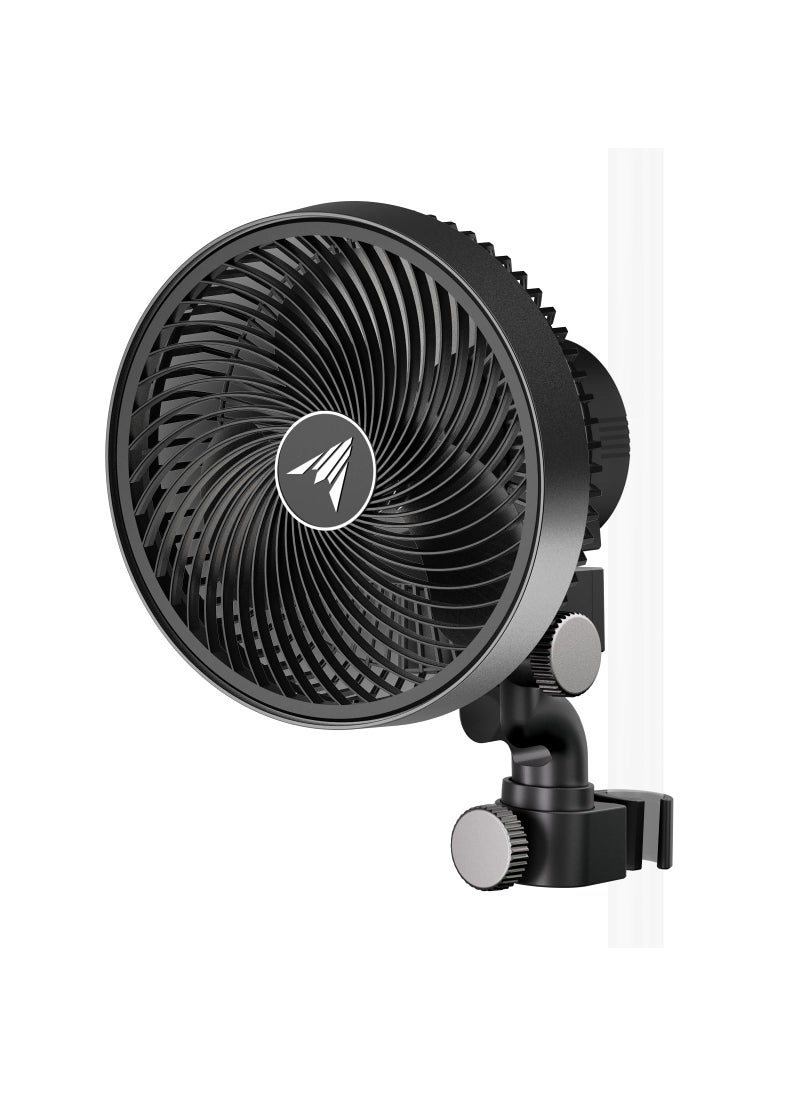 AC Infinity AC Infinity CLOUDRAY A6 Grow Tent Clip Fan 6 with Redesigned LongLife EC Motor Custom 10 Dynamic Wind Speeds Weatherproof IP54 Manual Swivel for Hydroponics Circulation Cooling 
